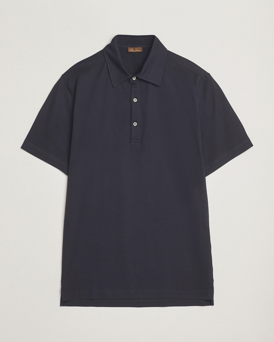 Stenströms Supima Cotton Polo Shirt Navy