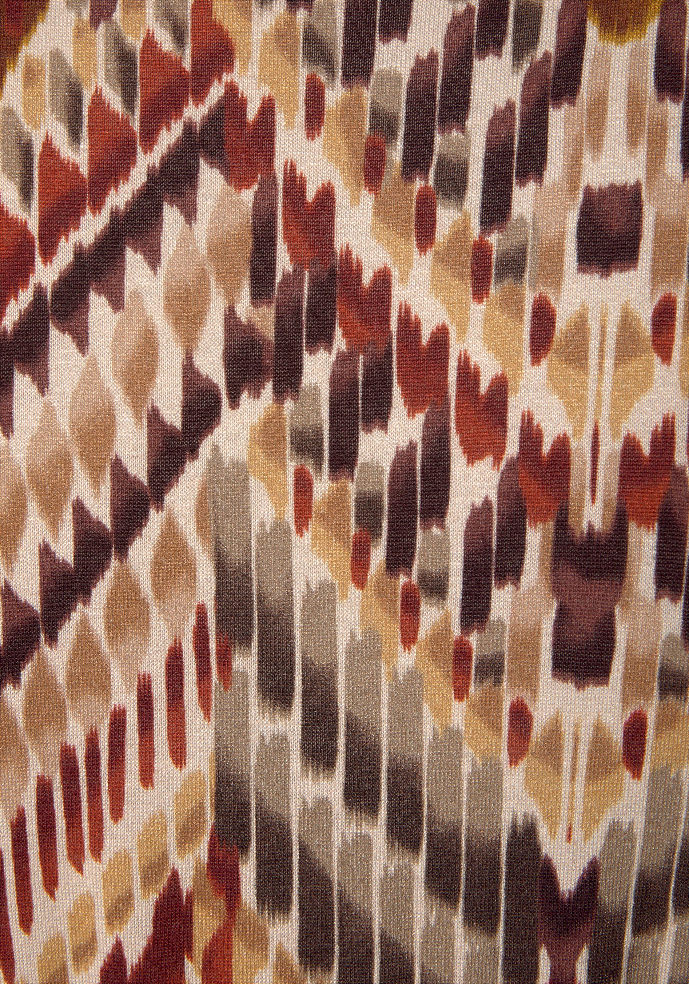 LASCANA Midikleid mit Ethnoprint und Reissverschluss vorne, Sommerkleid, Strandkleid