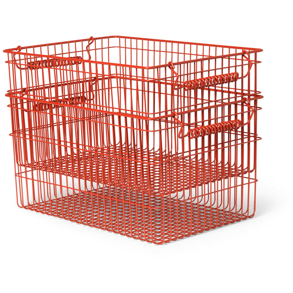 Køb Ferm Living Poppy Red Cala Stabel Kurve 2-pak