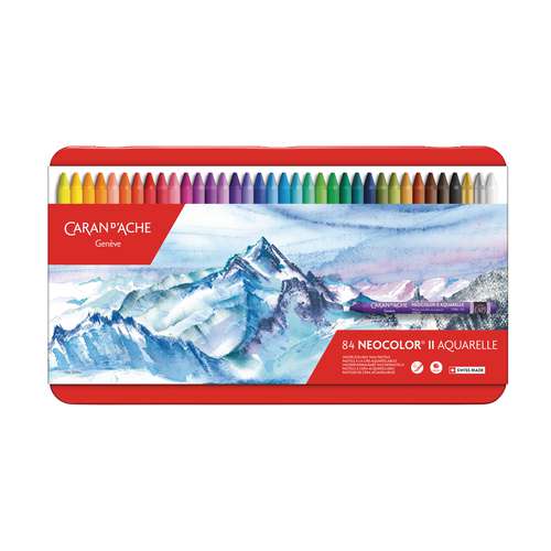 CARAN D'ACHE® NEOCOLOR® II  wasservermalbare Wachspastelle, Metall-Etuis