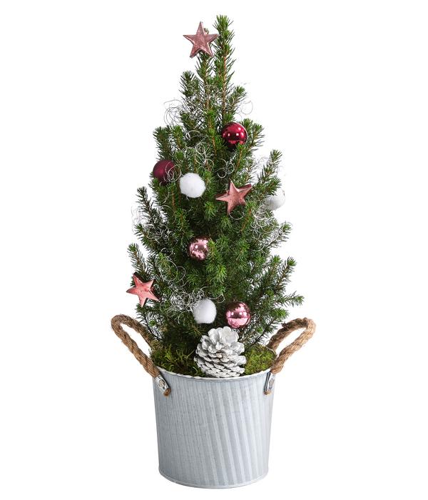Geschmückter Weihnachtsbaum 'Linus', ca. H50