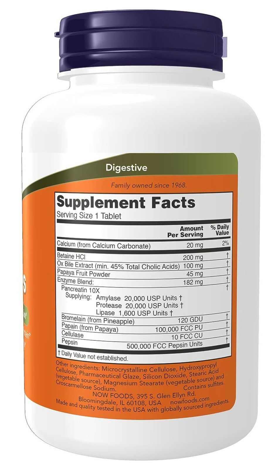 NOW Foods Super Enzimas 180 comprimidos