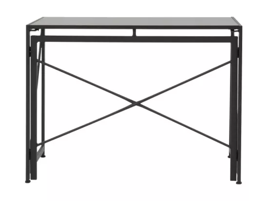 Fold - Bureau pliant en métal L100cm : Couleur - Noir