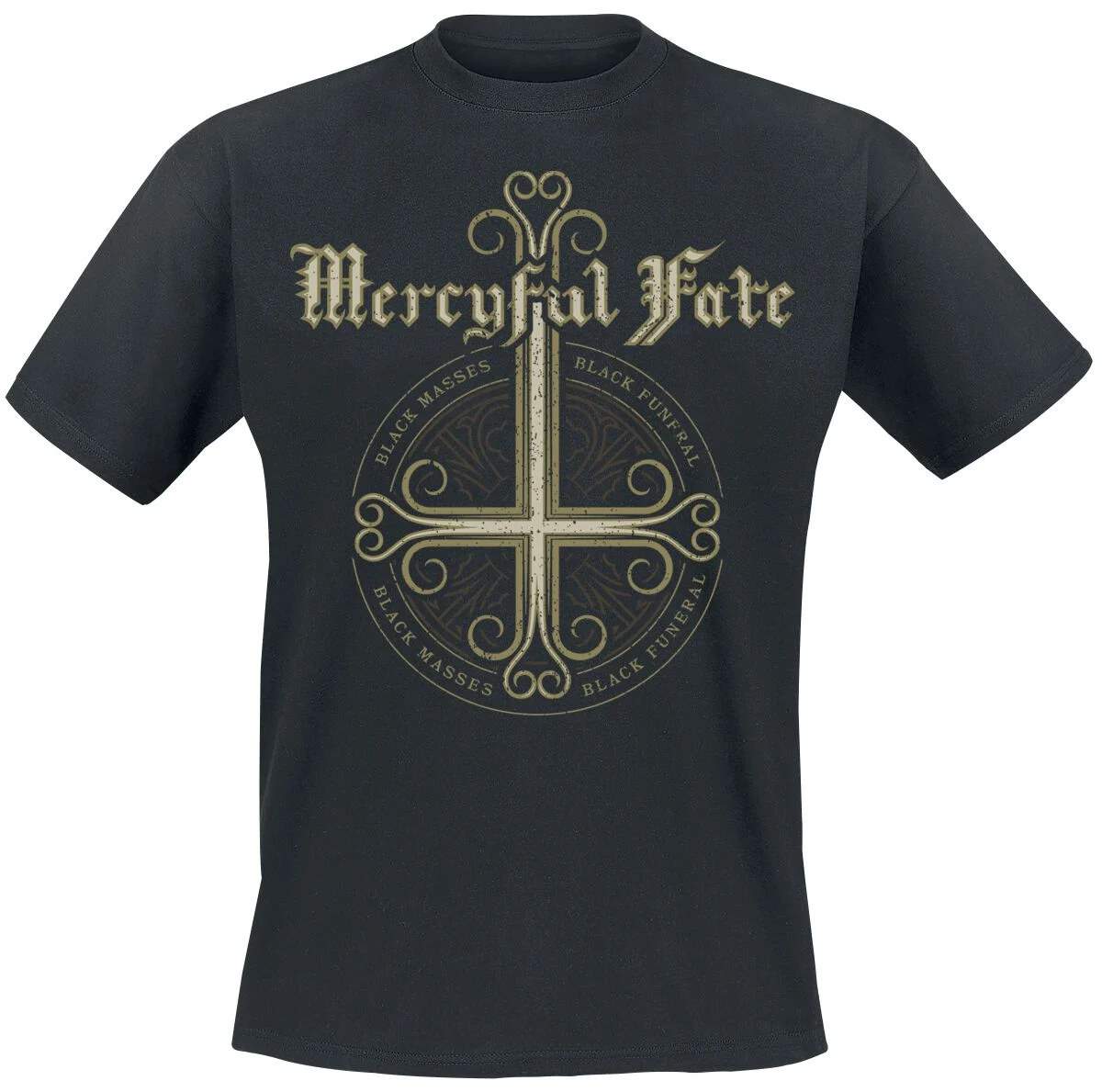 Black Funeral Cross | Mercyful Fate T-Shirt Manches courtes