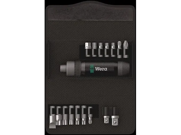 Wera 05072017001, 16 stk, Hexadecimal (metrisk), Phillips, Torx, PH 2, PH 3, PH 4, 2,5,6,7,8 mm, TX30, TX40, TX45, TX50, CE, GS, DVE