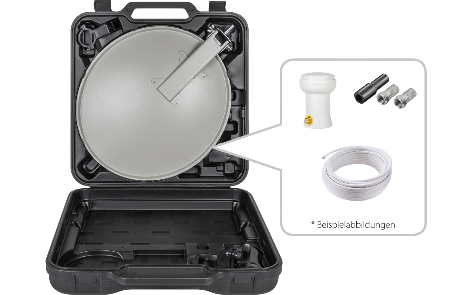 Megasat Mobile Sat-Anlage mit Campingkoffer
