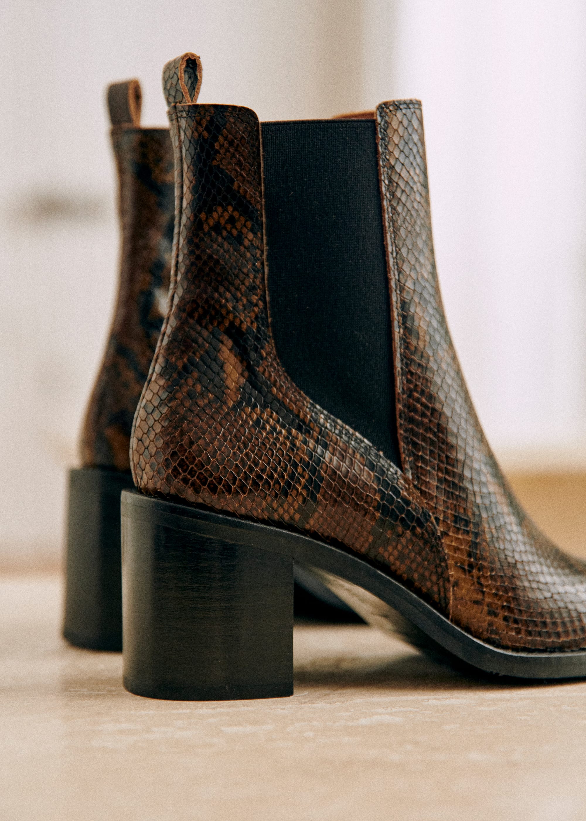 Bottines Pippa - Kaki python - SOULIERS/SOULIERS Mocassins 5906314