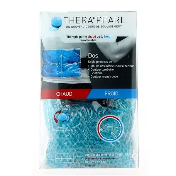 Compressa lombar TheraPearl com cinto de suporte 43,2 cm x 17,1 cm