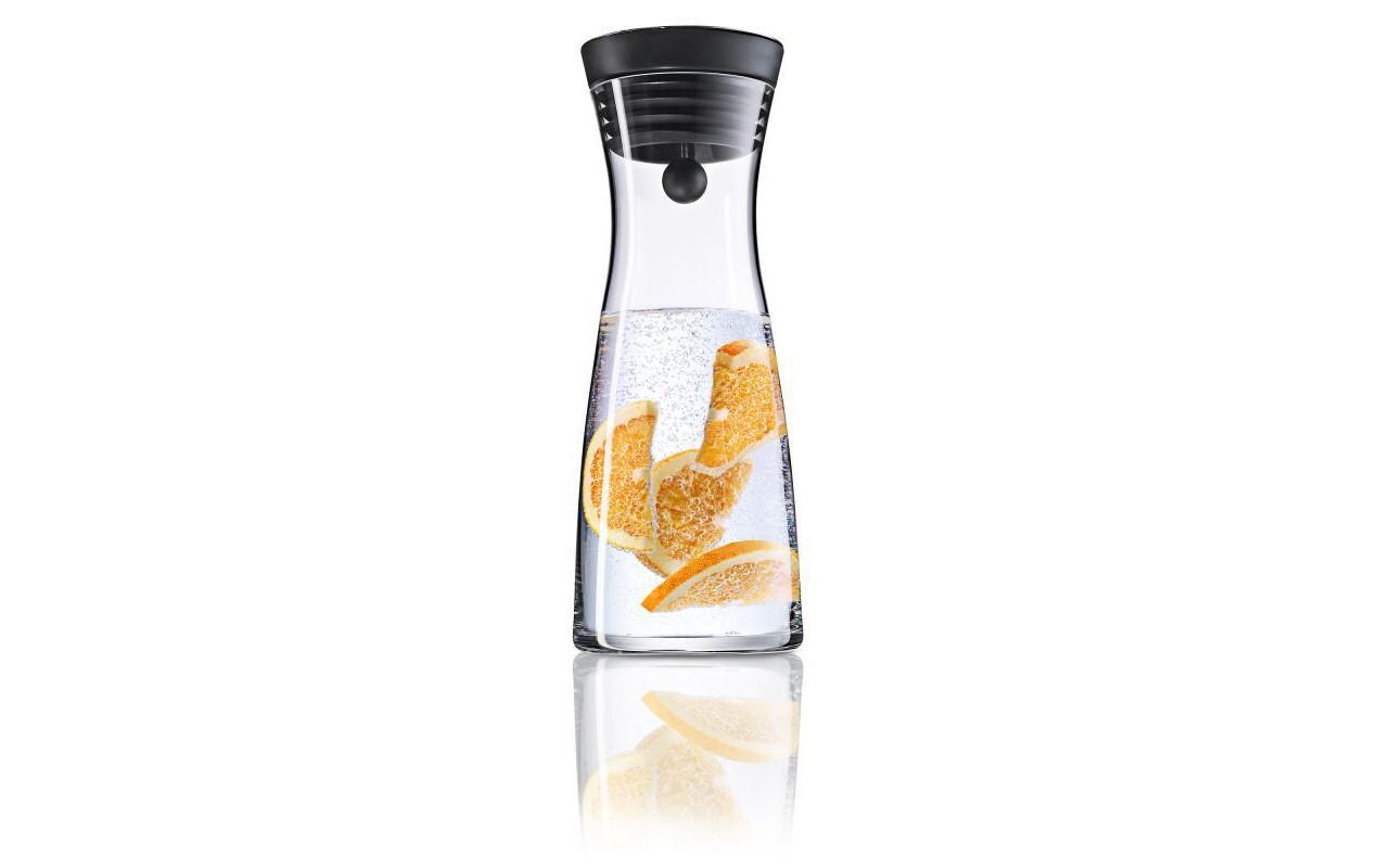 Karaffe Basic 0.75 l, TransparentWasserkaraffe öffnet und schliesst automatisch dank Close-Up Verschluss