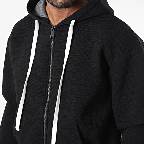 Veste Zippée Capuche UY912 Noir