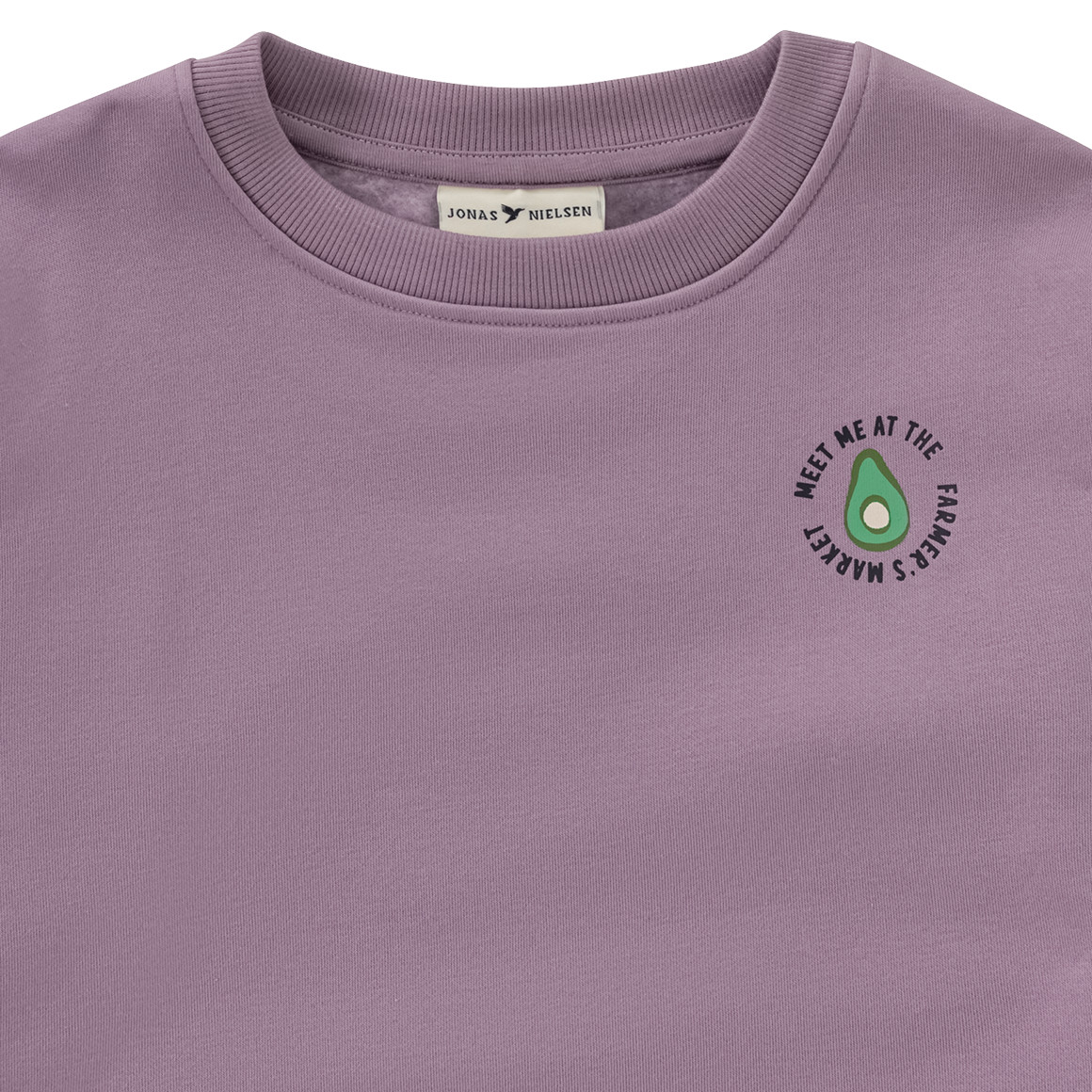 Jonas Nielsen Jungen Sweatshirt mit Avocado-Print lila