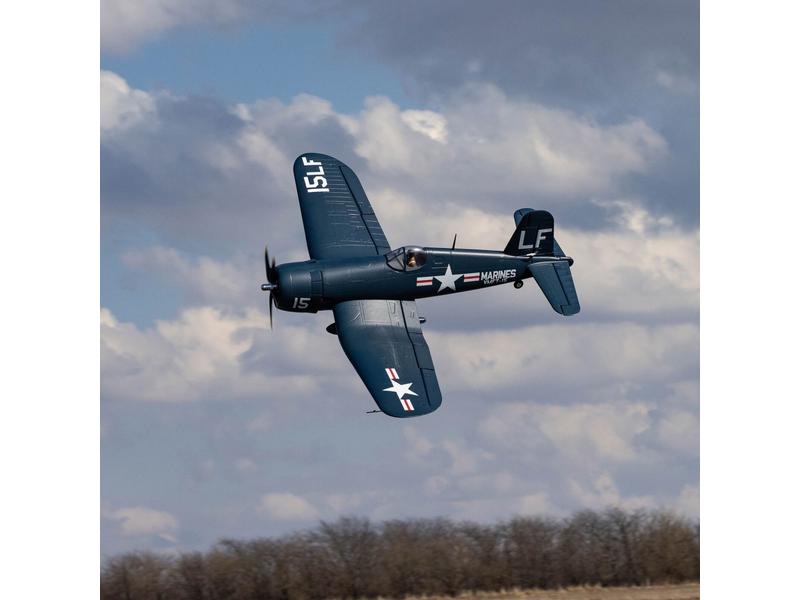 E-flite Warbird F4U-4 Corsair 1.2 m PNP 2. Weltkrieg Warbird mit starkem Brushless Antrieb und Einziehfahrwerk
