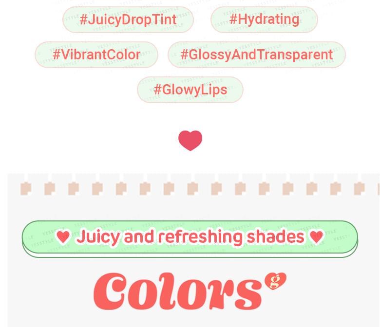 kleurengram - Juicy Drop Tint - 8 kleuren
