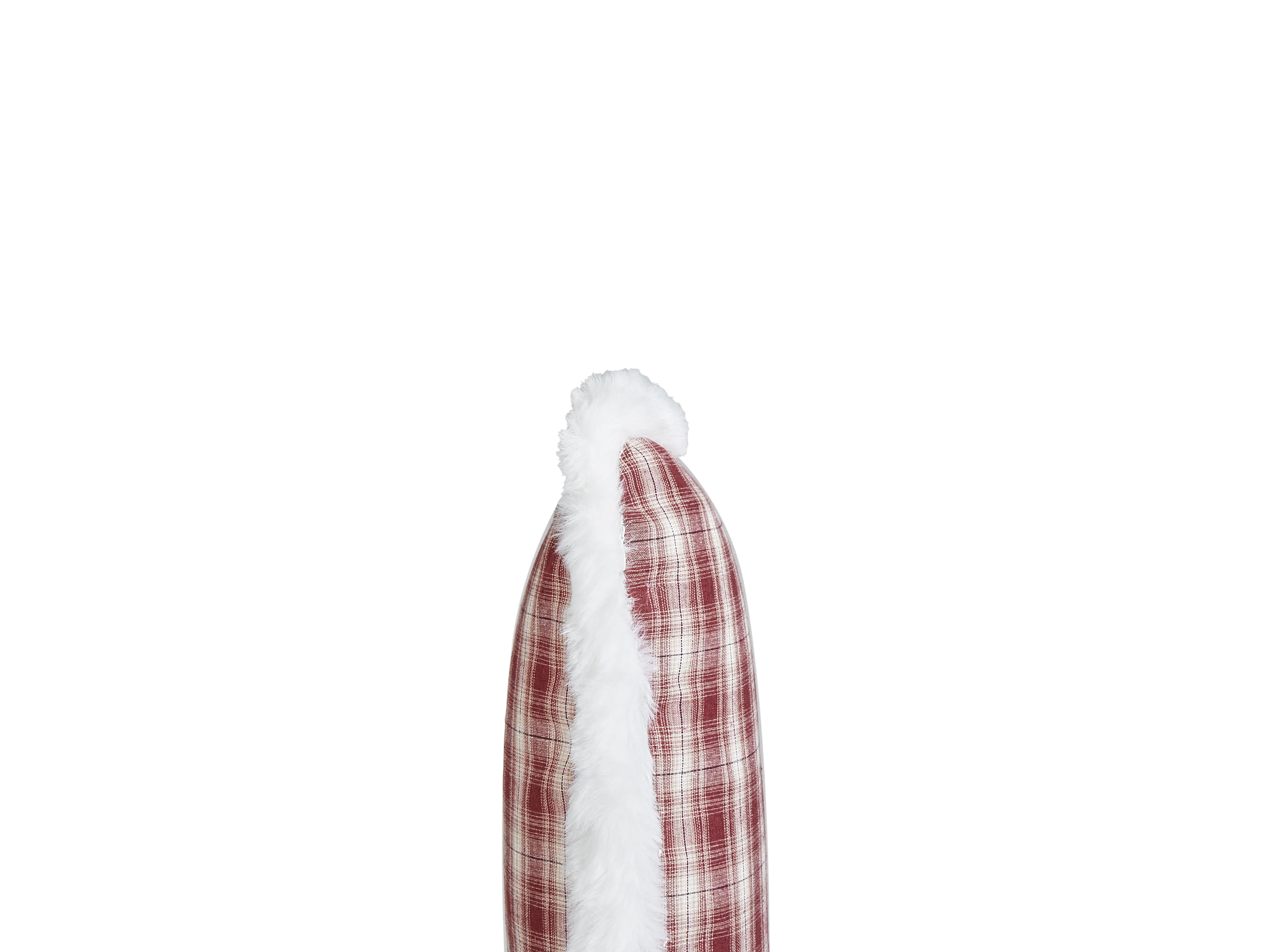 Set van 2 sierkussens BROOKIES 45 x 45 cm Donkerrood kerstmotief