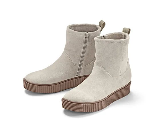 Veloursleder-Boots