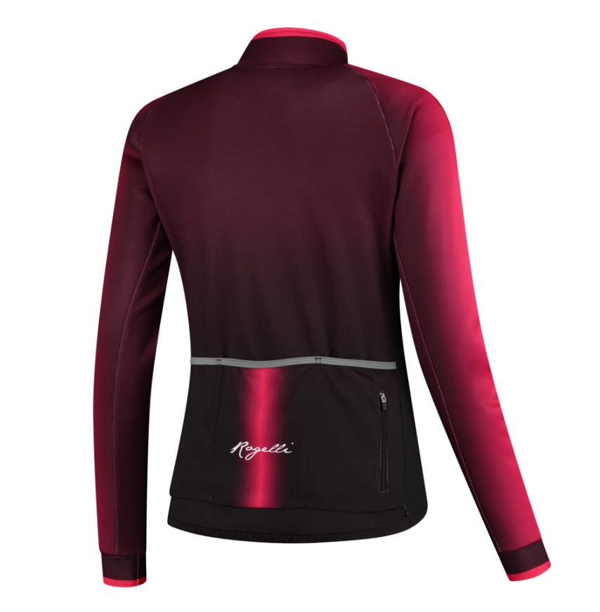 Rogelli Glow Cykeljakke - Bordeaux / Pink