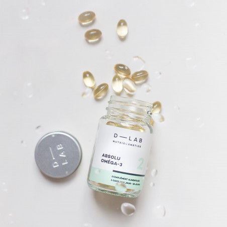 D-LAB NUTRICOSMETICS Absolu Omégas 3 - 3 mois