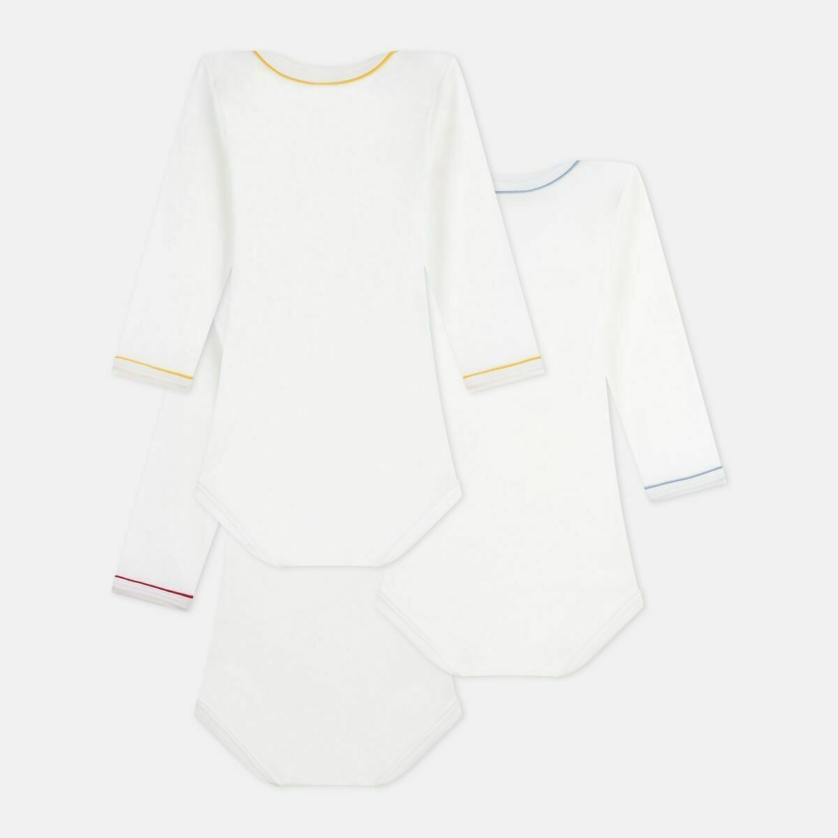 PETIT BATEAU<br>Conjunto de 3 bodies de manga comprida