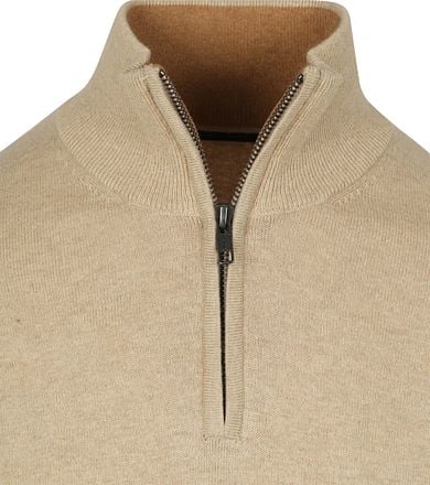 Steppin' Out Half-Zip Trui Cotton Cashmere Sand PU-HZ-COCASH-STEPP-SAND kopen