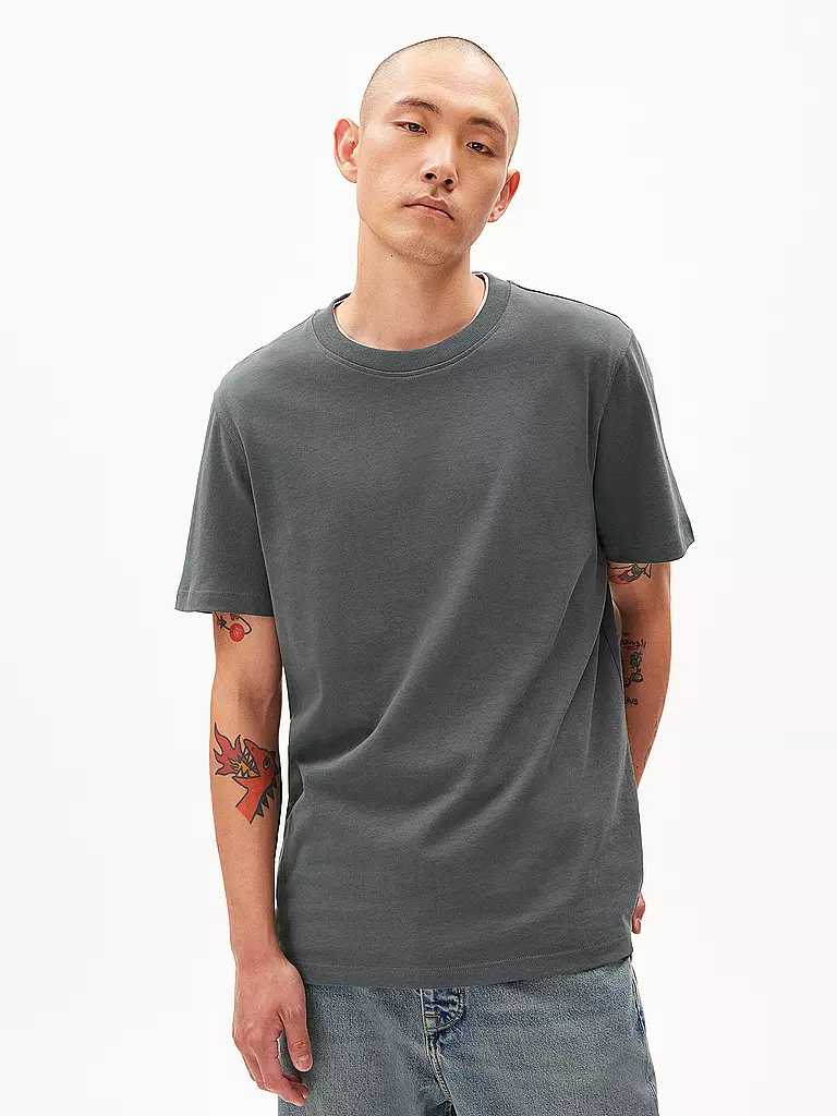 ARMEDANGELS T-Shirt MAARKOS dunkelgrün