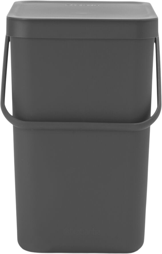 Brabantia Affaldsspand m/låg sort. kon 25 ltr. Grey