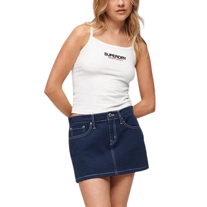 Superdry Sportswear Logo Fitted Cami Tanktop Dames