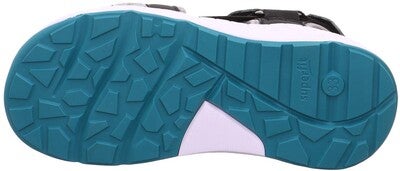 Superfit Criss Cross Sandaler, Black/Green