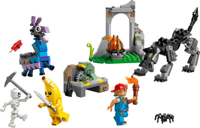 LEGO Fortnite 77075 Peely og Sparkplug slår leir på sletten