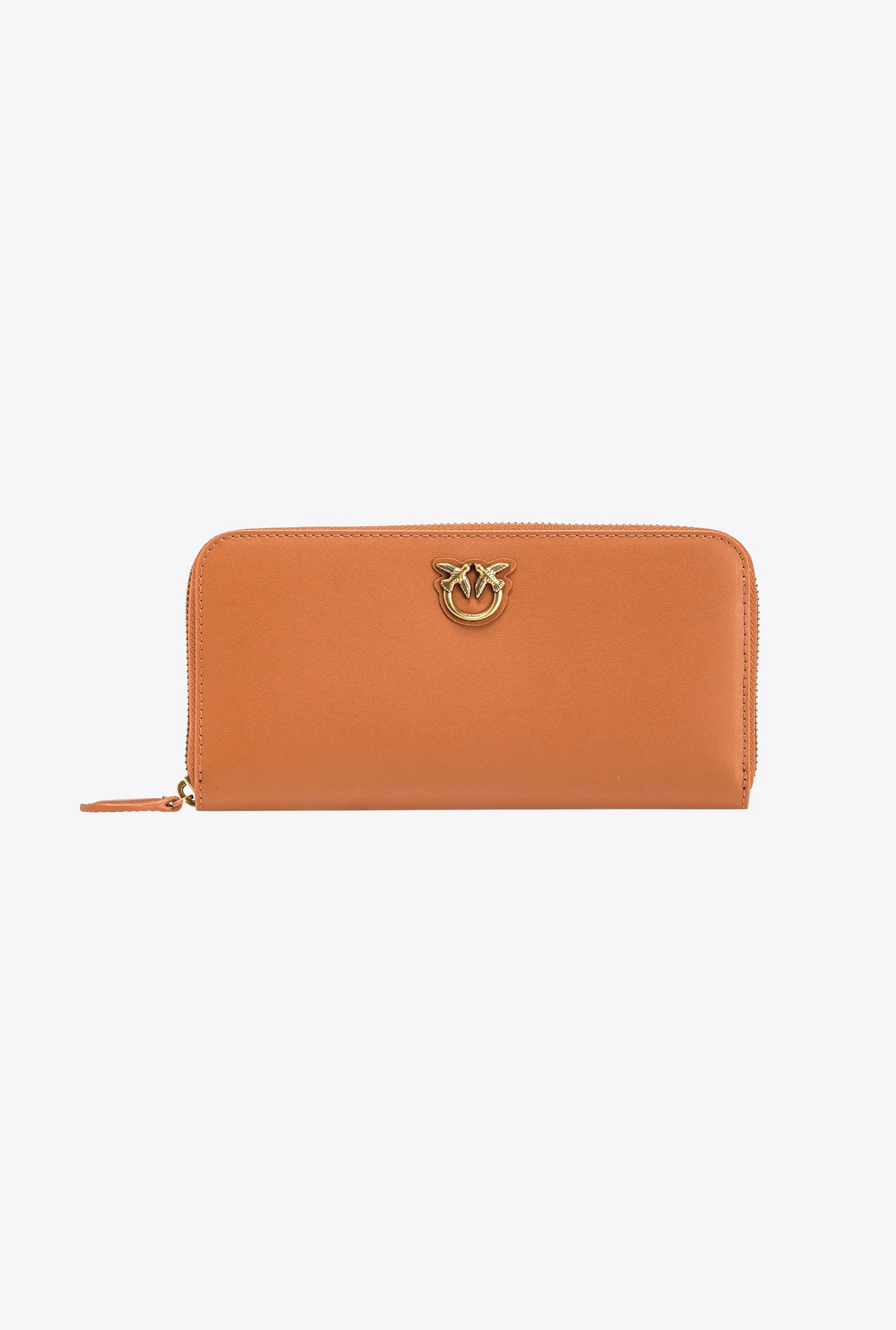 Portefeuille à contour zippé | Marron