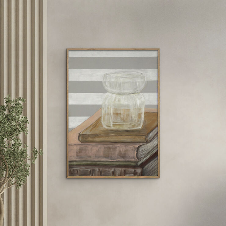 Poster & Frame Form Faktory - Grandpas Books Flerfarvet