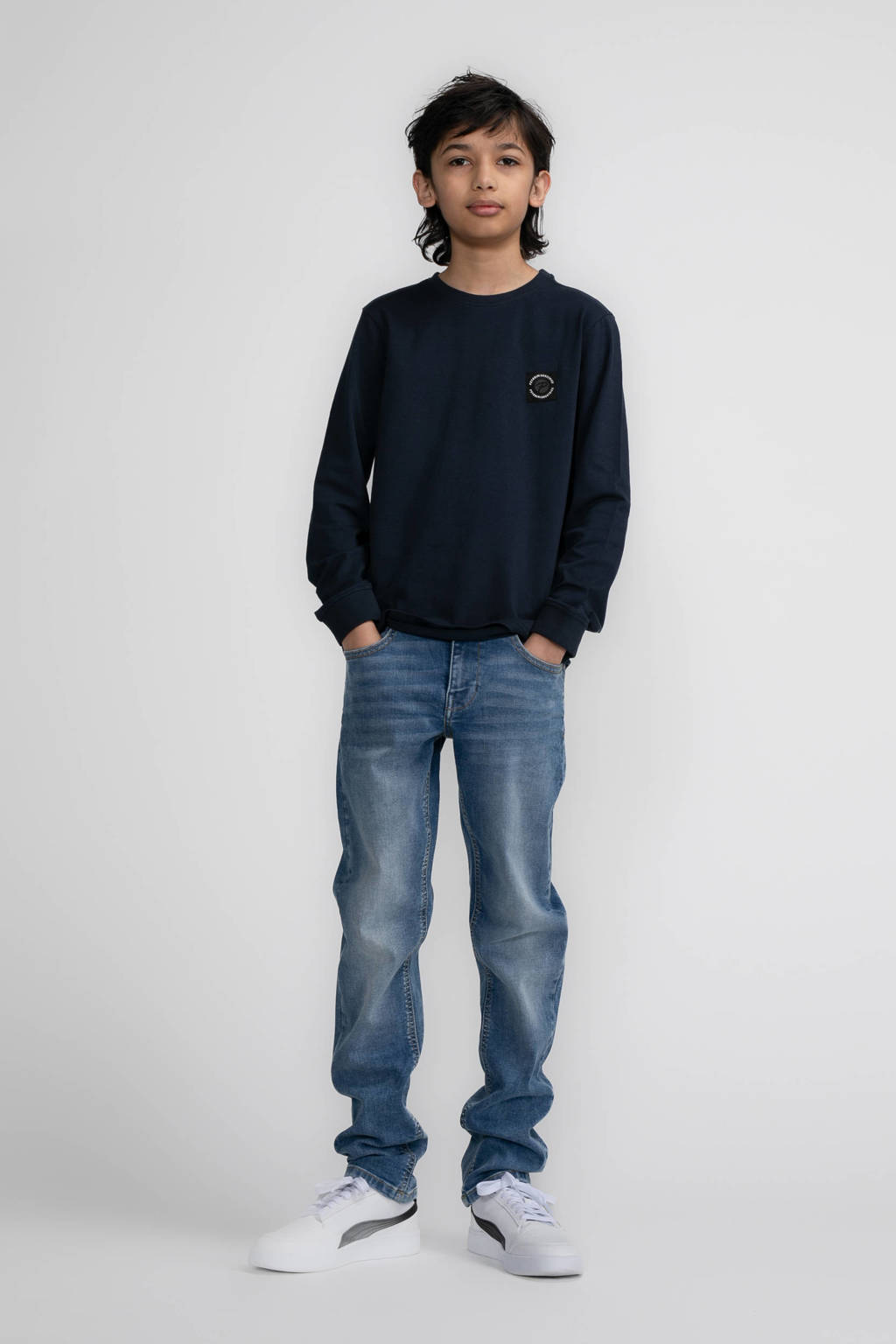 Petrol Industries longsleeve donkerblauw