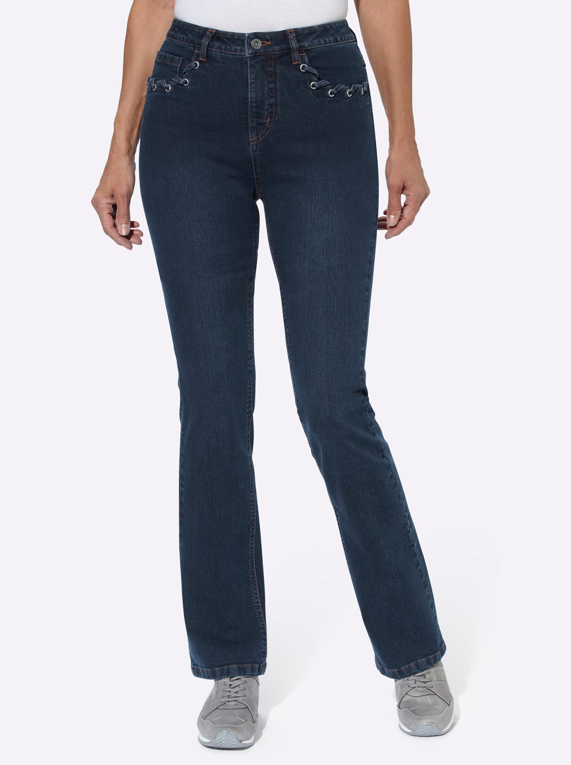Bootcut-Jeans in dark blue