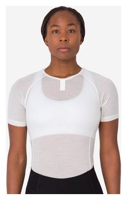 Baselayer Manches Courtes Rapha Merino Lightweight Beige Femme