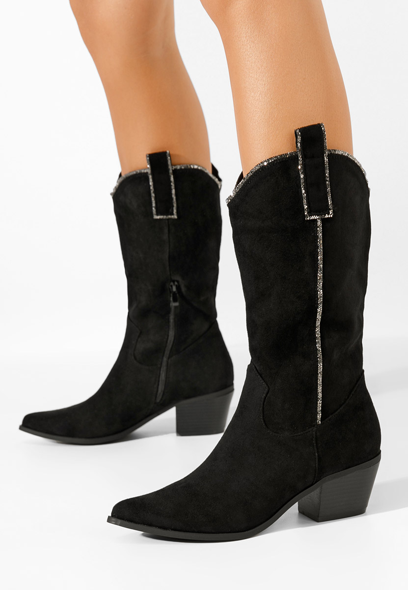Santiag femme noires Noemi