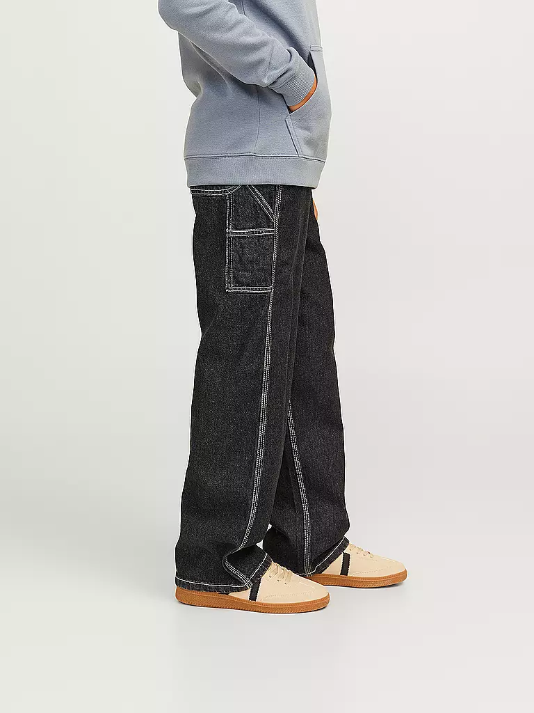 JACK & JONES Jungen Jeans Baggy Fit JJIALEX schwarz