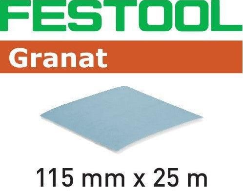 Festool 115x25m P400 GR Soft handschuurrol Granat - 497096
