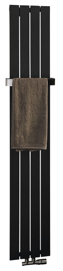 Sapho Colonna radiator mat zwart 30x180cm 614W