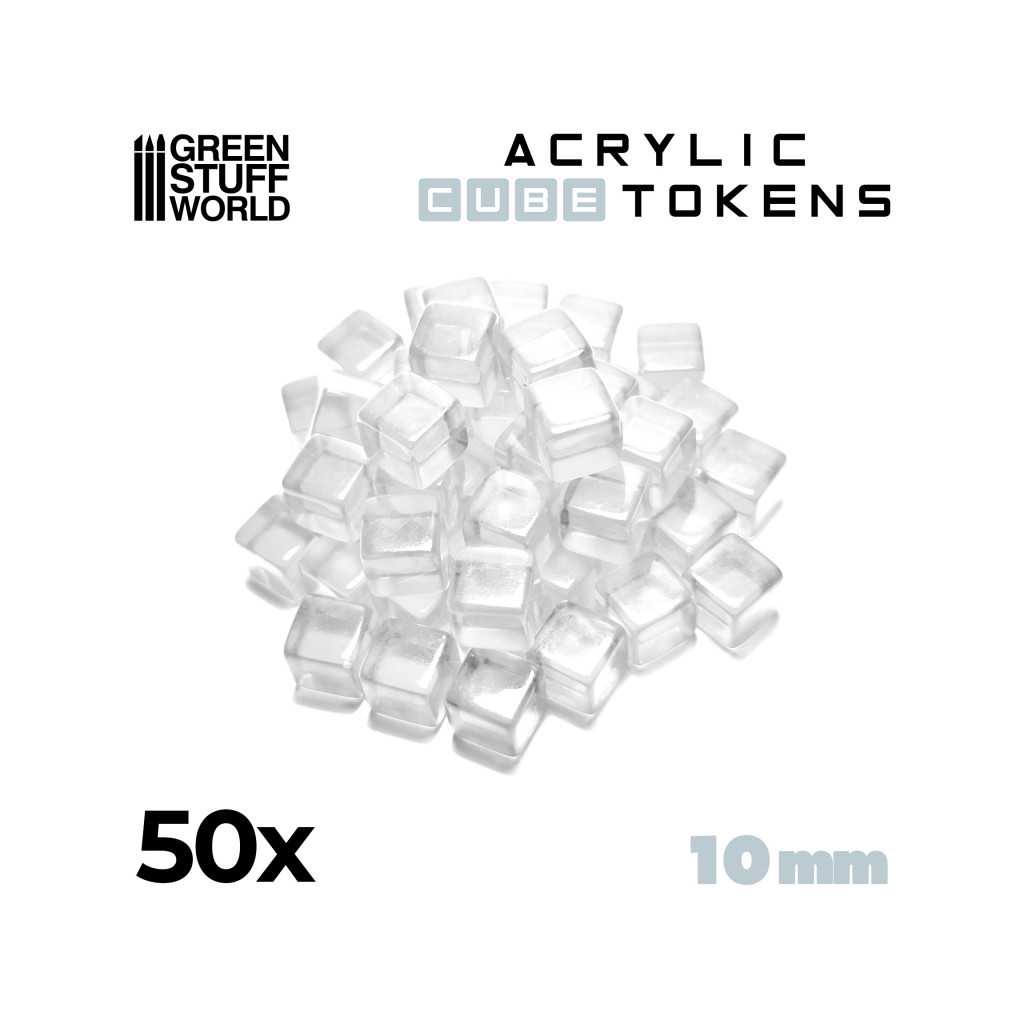 Set de 50 Cubes Transparents 10mm