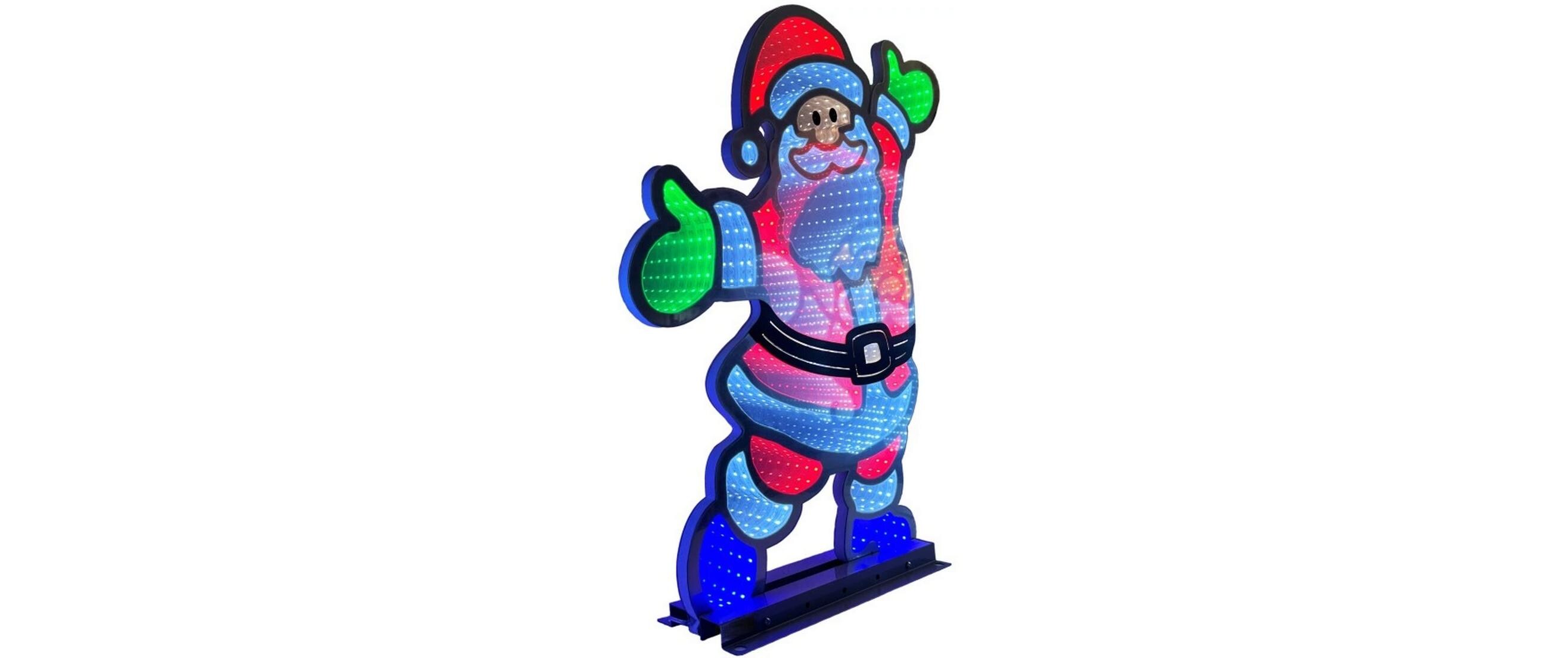 LED Figur Santa Infinity Effekt, 5 cm x 42.5 cm x 61 cmLED-Figur