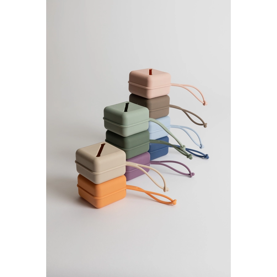 BIBS® Schnullerbox Silikon blush