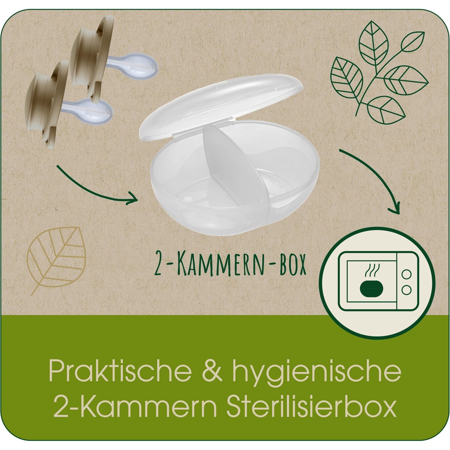 nip® Schnuller My Butterfly Green, Größe 1 (0-6 Monate), Silikon Grün