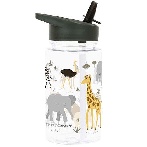 A little lovely company drinkfles met rietje - savanne - 450ml