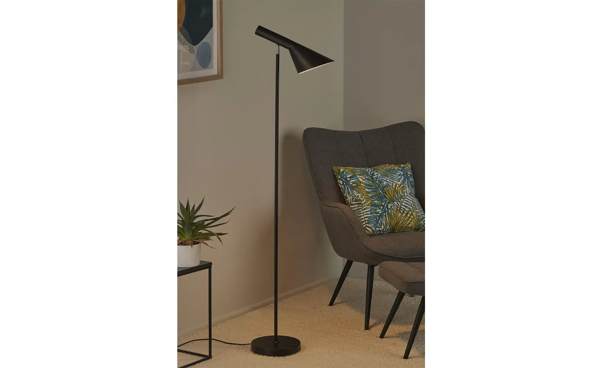 KHG Stehleuchte, 1-flammig im Scandi-Design