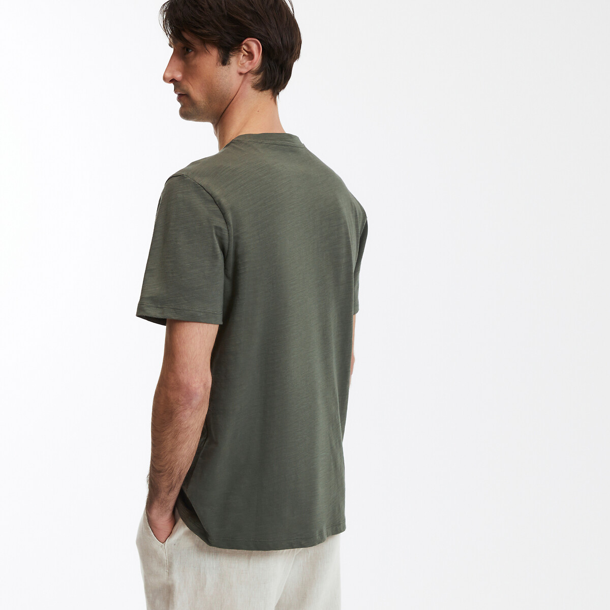 COLEÇÃO LA REDOUTE<br>Camiseta com gola redonda e mangas curtas