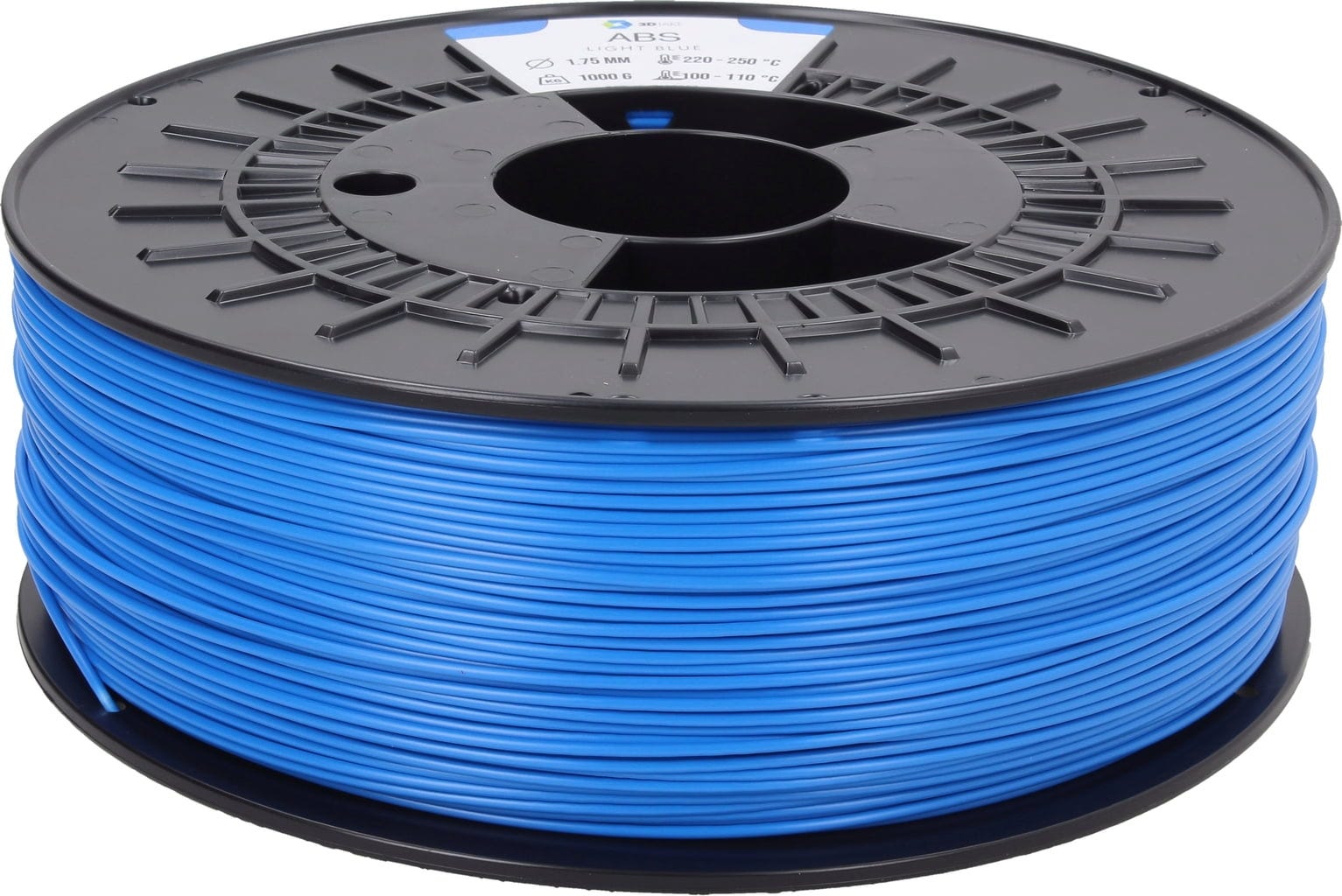 3DJAKE  ABS Hellblau, 1,75 mm / 2300 g    ABS Filament für industrielle Anwendungen in Hellblau