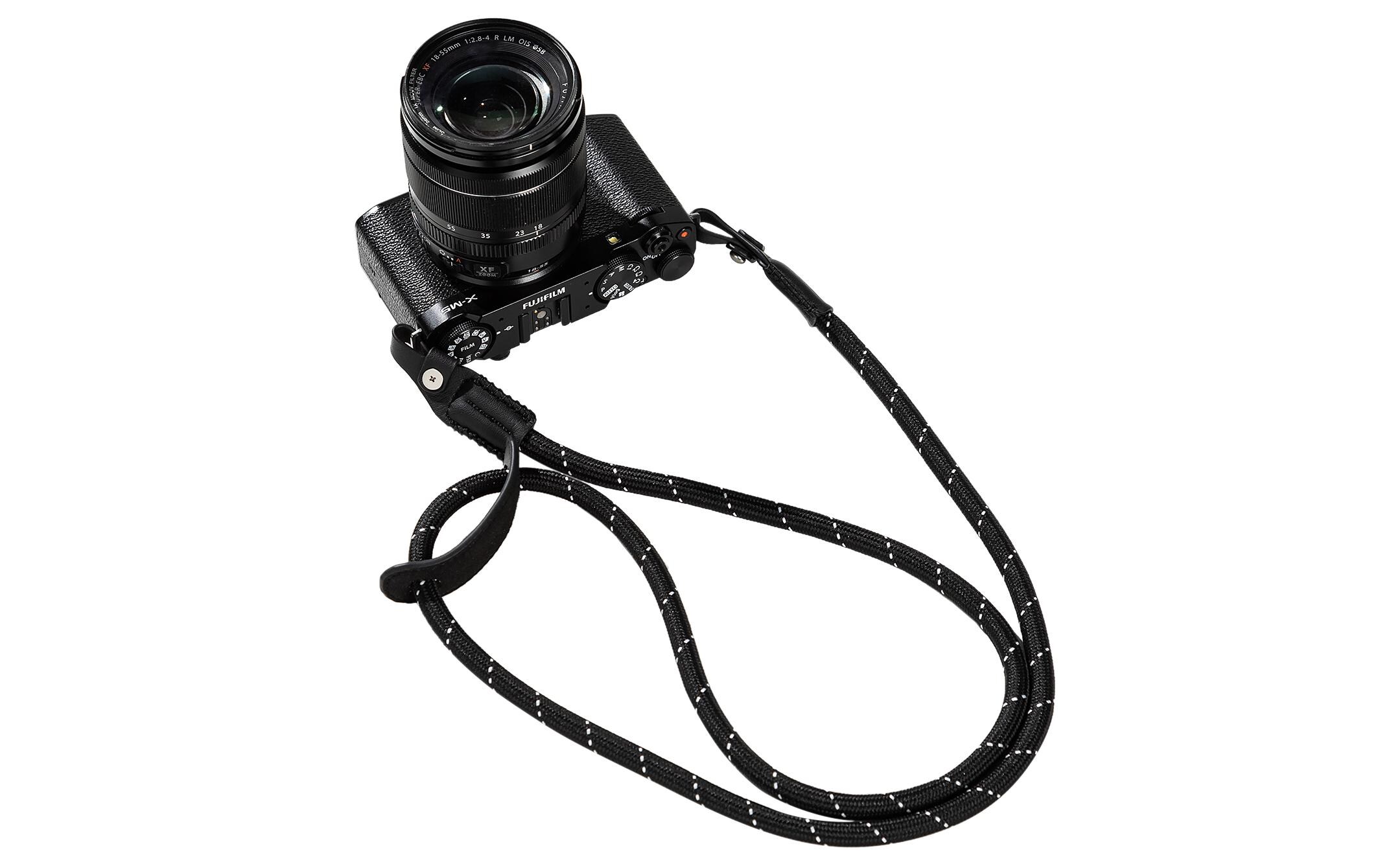 Universal Braided Shoulder Strap SchwarzKameragurt mit einer Tragkraft bis zu 10 kg