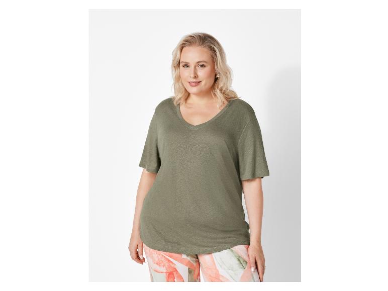 Linnen dames T-shirt - Plus size