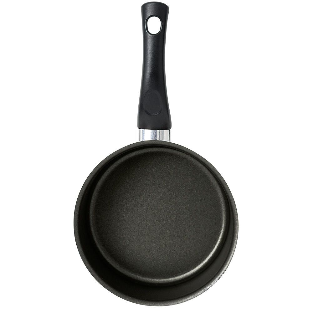 Casserole aluminium antiadhésive noir et rouge Ø 18 cm