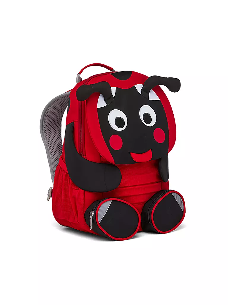 AFFENZAHN Kinder Rucksack Großer Freund - Marienkäfer rot