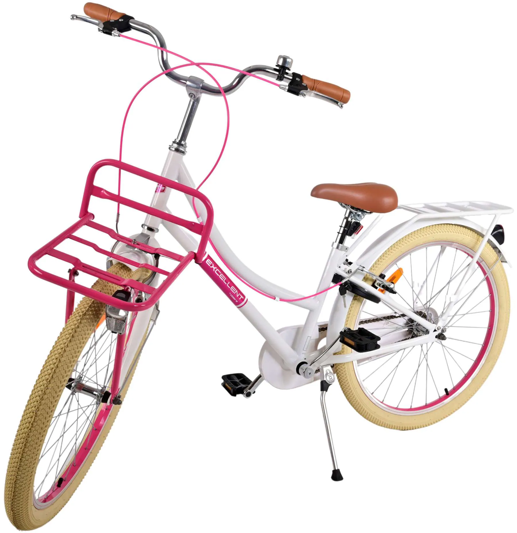 TPFSports Excellent Kinderfahrrad - Mädchen - 24 Zoll - Rücktritt + Handbremse - Grün